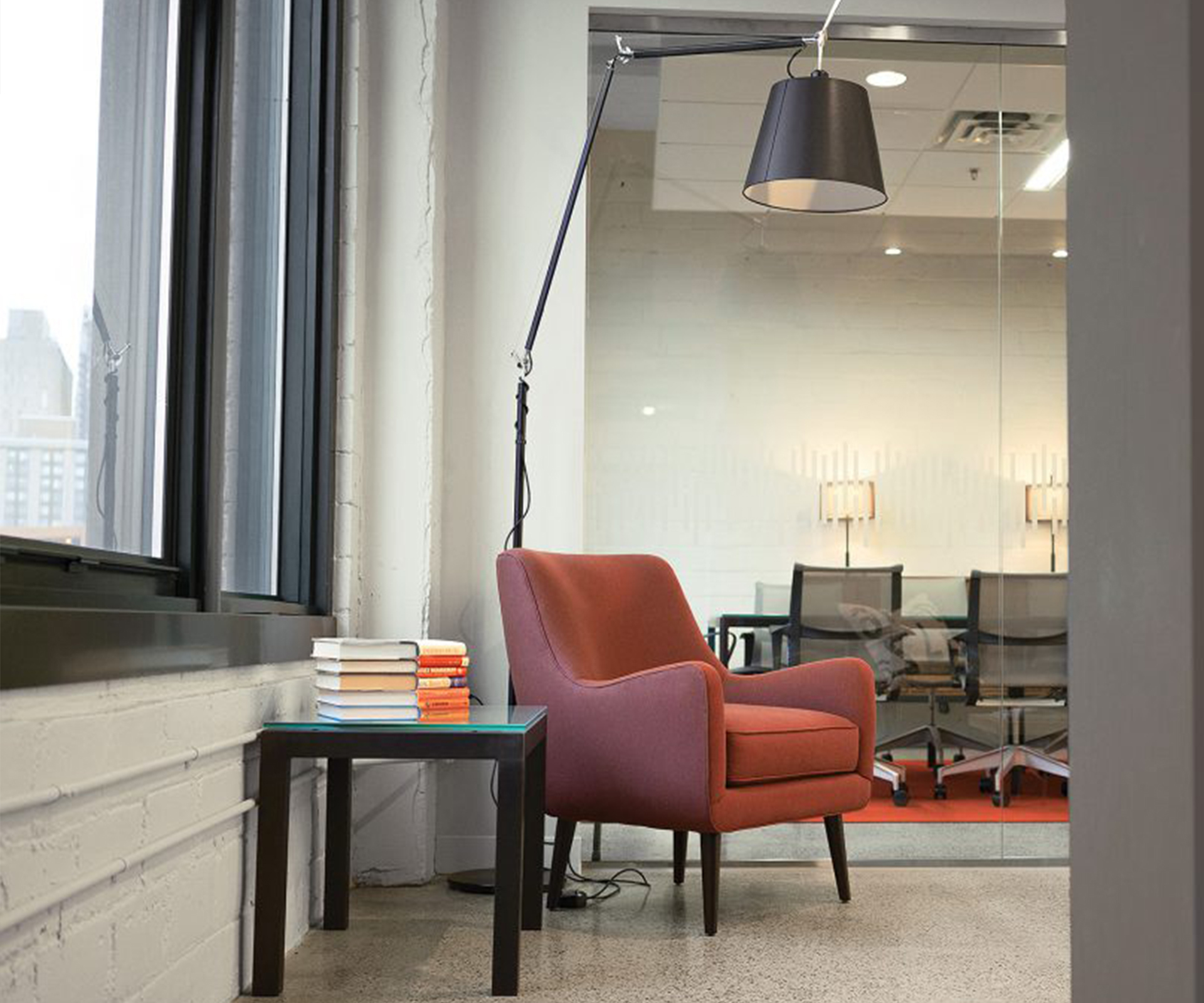 Parsons table with Quinn chair