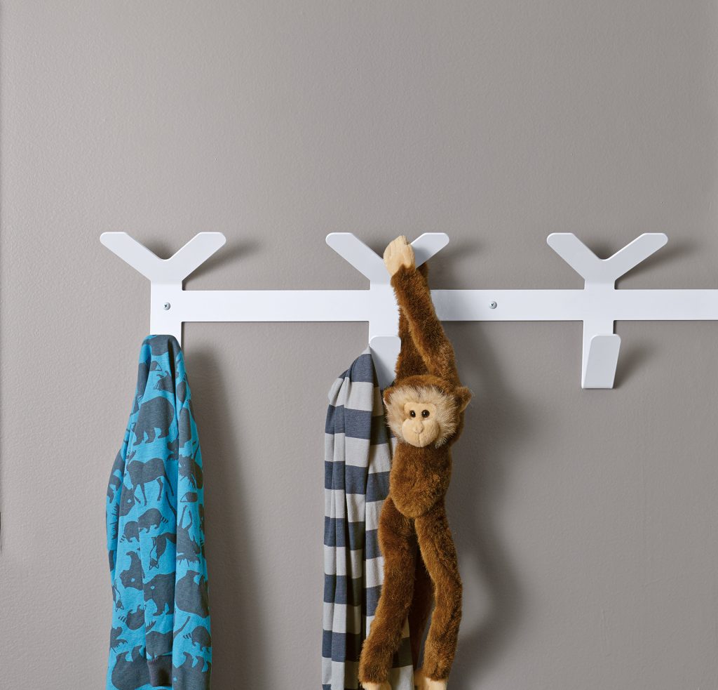 Crew multiple wall hook in white