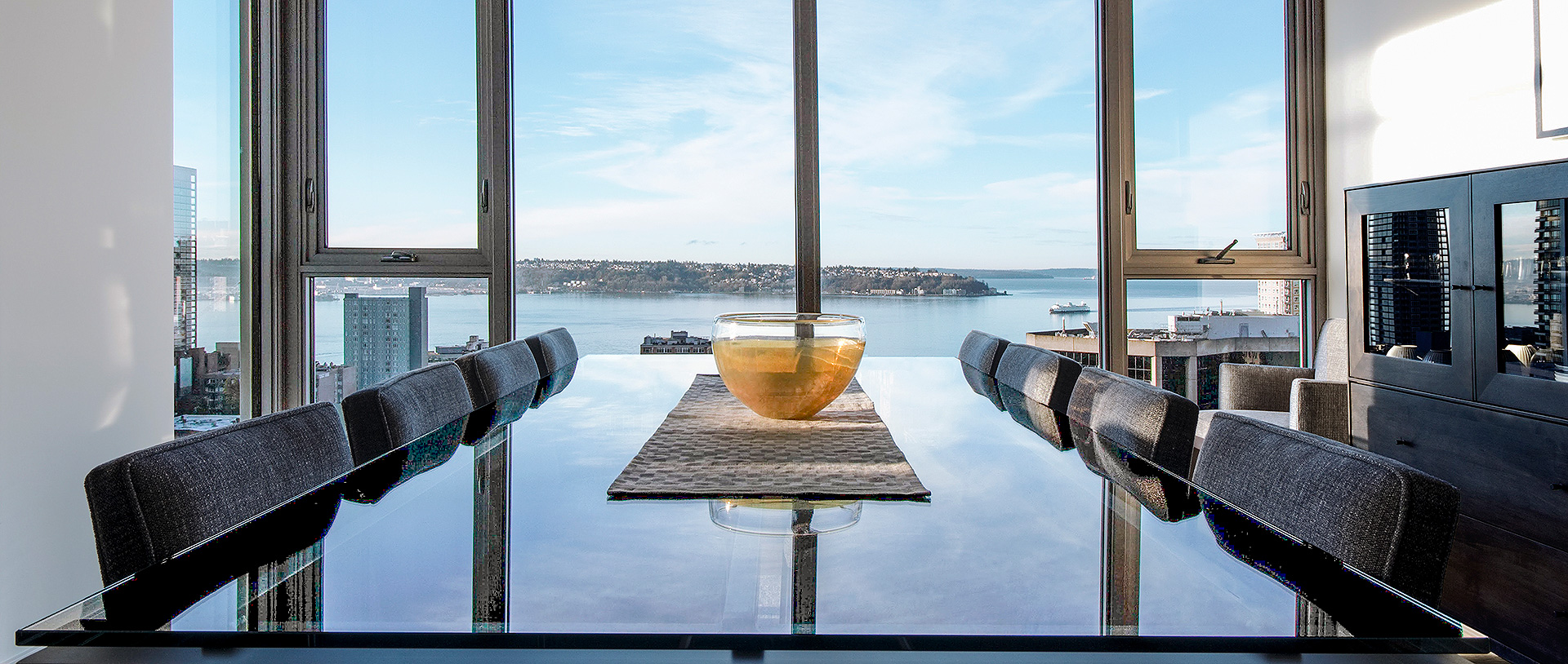 Morse dining room Puget Sound view