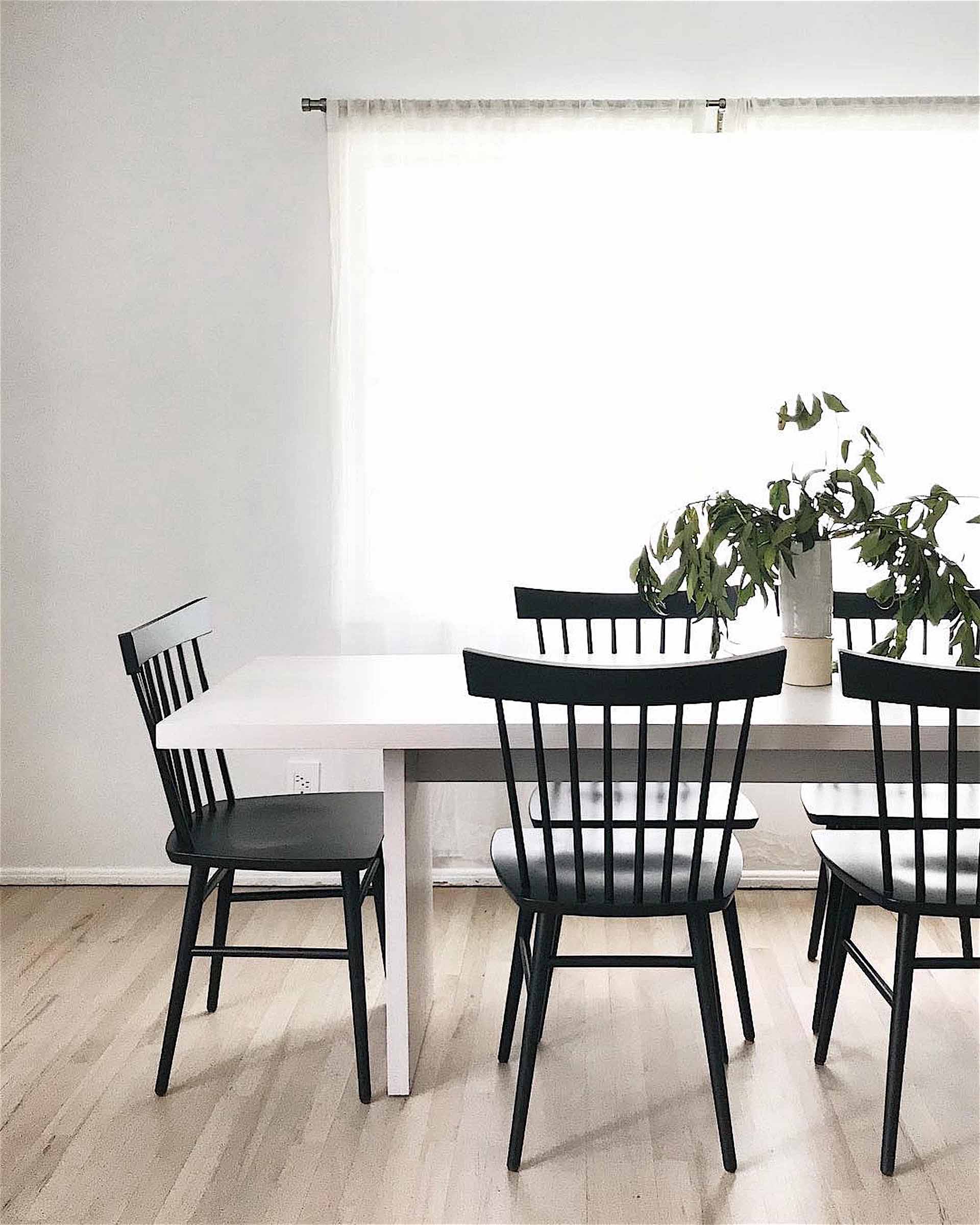 Thatcher chairs and Corbett custom table