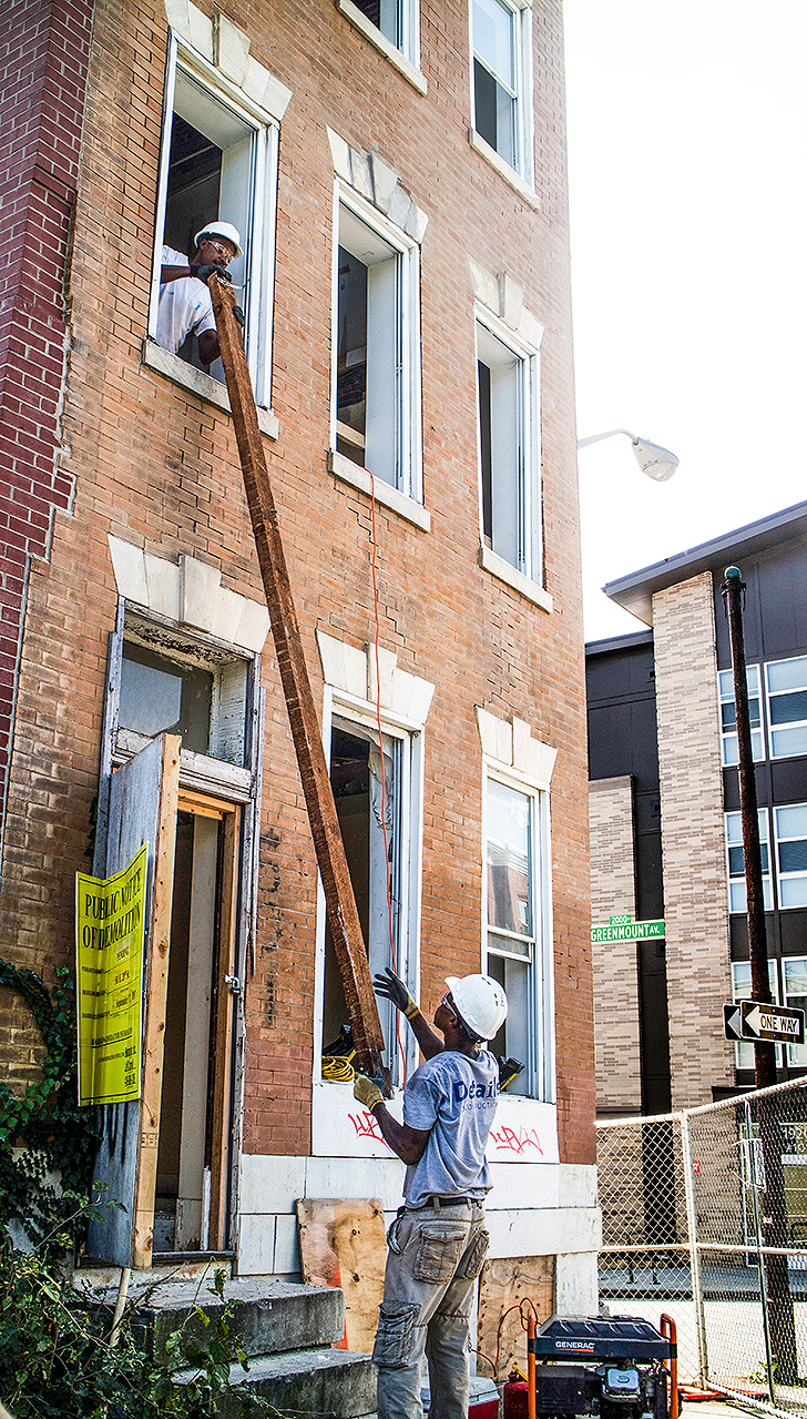 Deconstruction creates jobs and reclaims materials