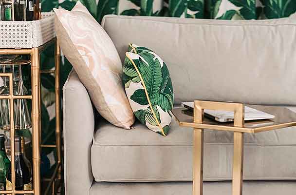 Grey modern sofa
