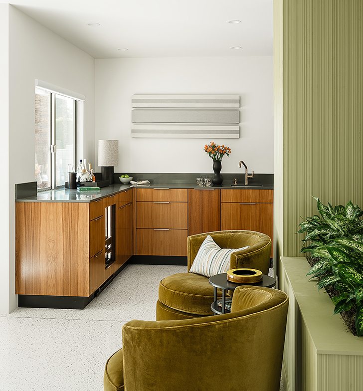 Bar inside the Modernism Week Showcase Home: The Gillman Residence